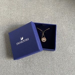 Swarovski Rose Gold Twinkle Dangling Necklace